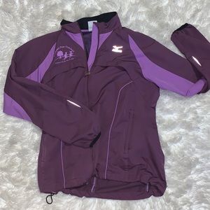 Women’s purple wind breaker